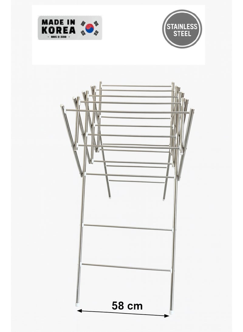 Kinox Korean Extendable Stainless Steel Clothes Drying Rack - Image 2